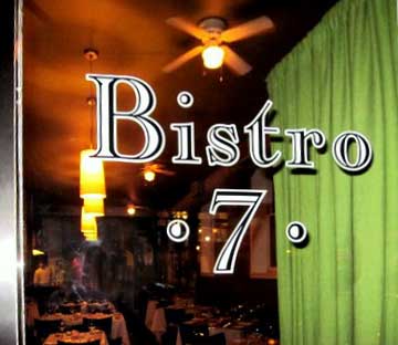 Bistro 7 sign
